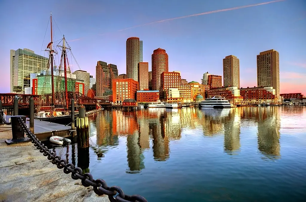 Boston harbor.