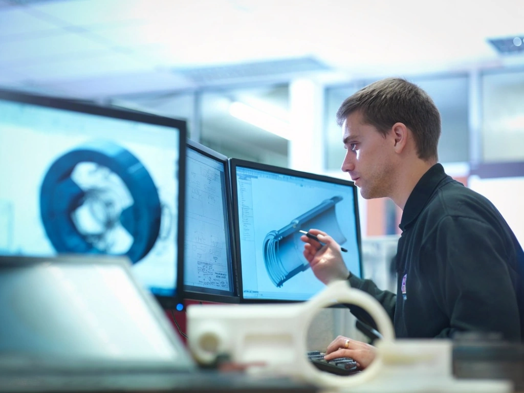 CNC Programmer getting ready to send a CAM drawing to a CNC Machining.