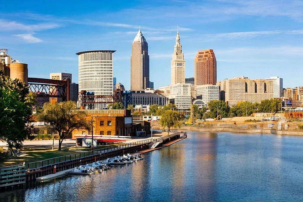 Skyline of Cleveland, OH.