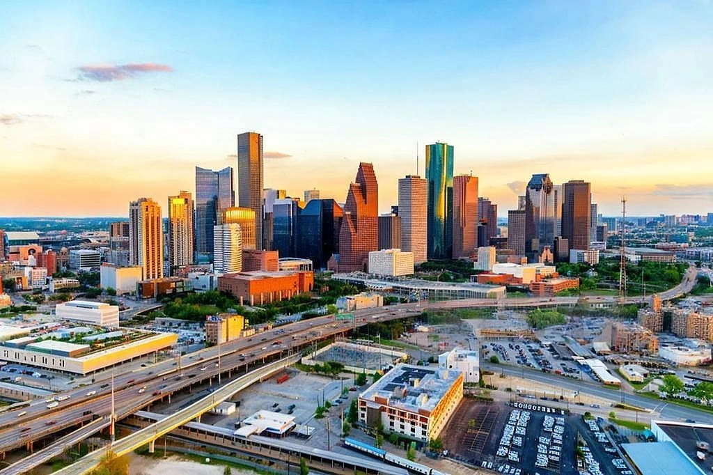 Downtown Houston Skyline.