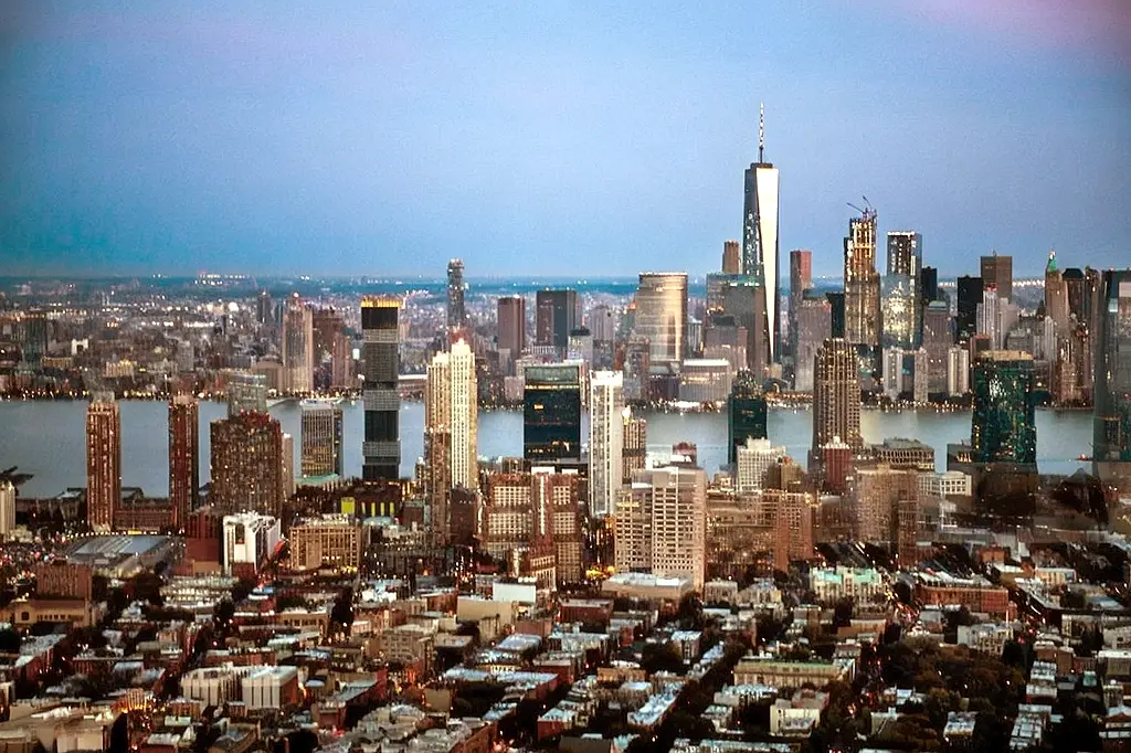 Newark, NJ skyline.