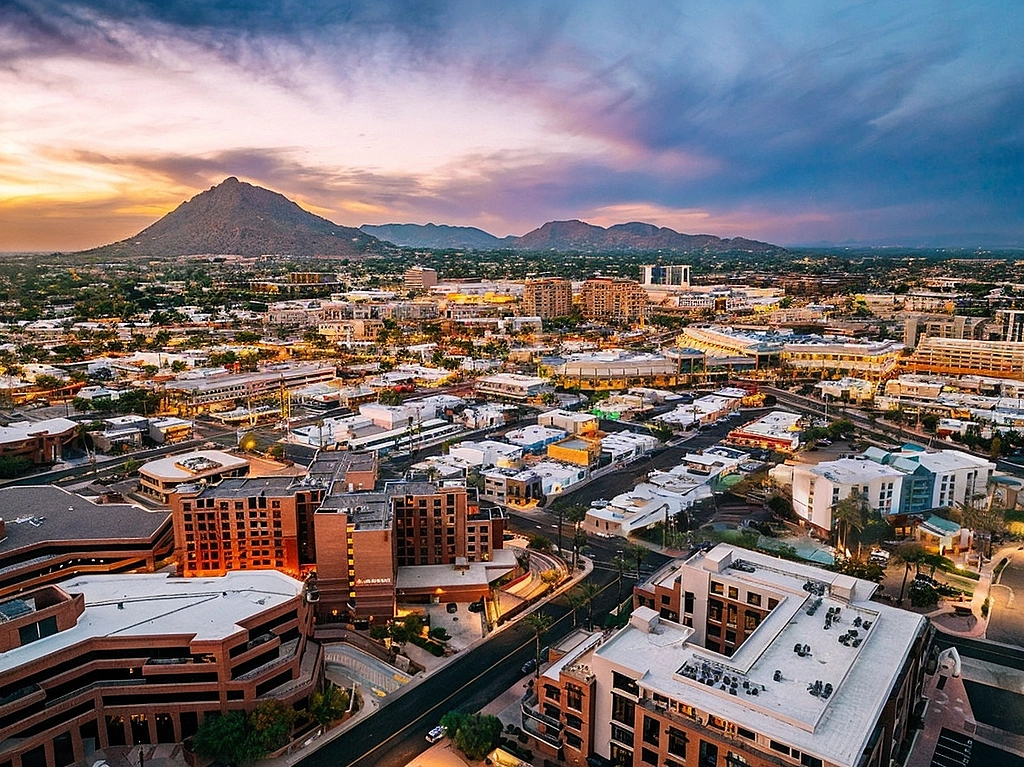 Gorgeous sunset on Phoenix, AZ.