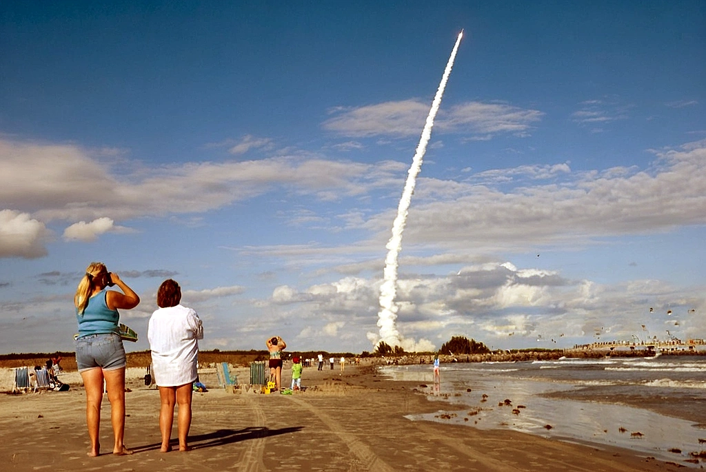 Watching a Rocket Launch off the "Space Coast" near Melbourne, FL.